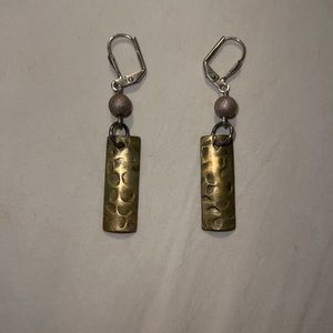 Golden filigree earrings